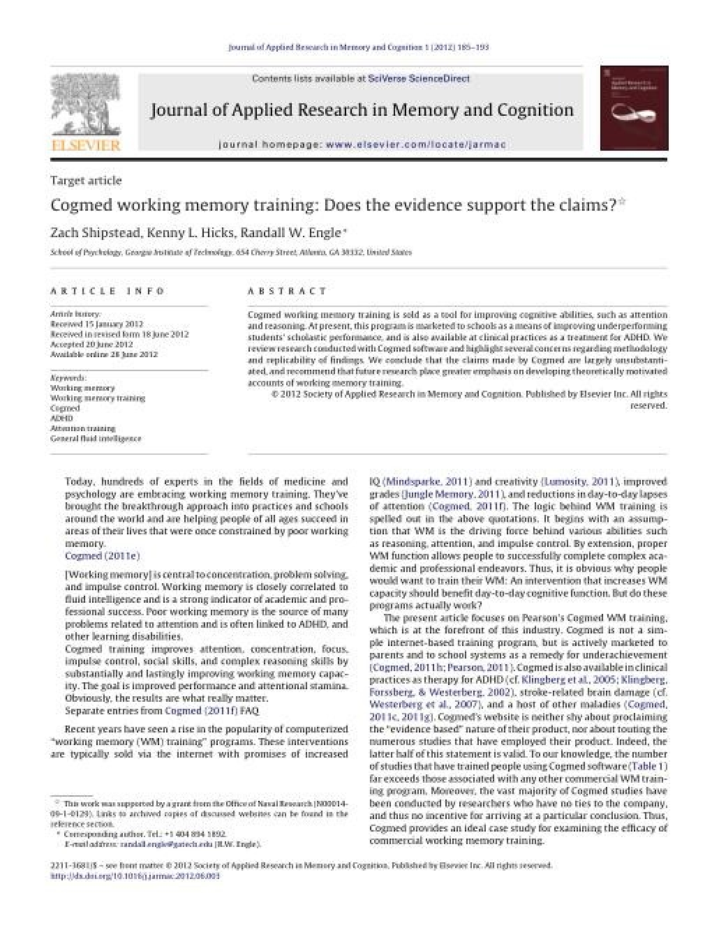 gallery/cogmed cognifit review